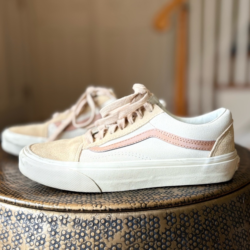 Vans X Madewell Lace Up Camel Sneakers - Picture 2 of 11